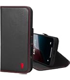 TORRO iPhone16Pro 手帳型 本革スマホケース black/red Amazon.com: TORRO Premium Leather Case Compatible with iPhone 16